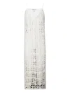 Stefano Mortari Floral Embroidered Top With Net-like Effect In White