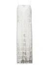 Stefano Mortari Floral Embroidered Top With Net-like Effect In White