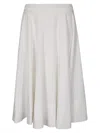 Stefano Mortari Flowing Half-circle Skirt In White