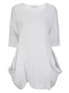 Stefano Mortari Flowing Linen Tunic In Neutral