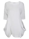 Stefano Mortari Flowing Linen Tunic In Neutral