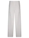 Stefano Mortari Pantalone Cady Con Elastico Vita In White