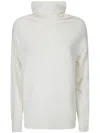 Stefano Mortari High Neck Pullover With Zip Detail In 白色