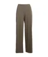 Stefano Mortari High-waist Elasticated Trousers In Green