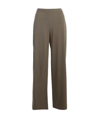 Stefano Mortari High-waist Elasticated Trousers In Green