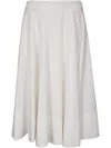 Stefano Mortari Flowing Half-circle Skirt In White