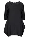 Stefano Mortari Linen Dress In Black