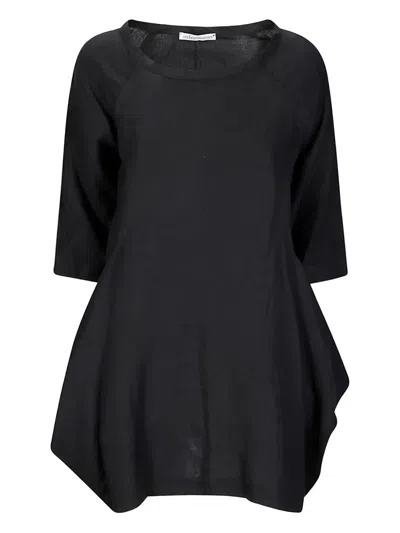 Stefano Mortari Linen Dress In Black