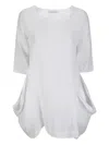 Stefano Mortari Flowing Linen Tunic In White