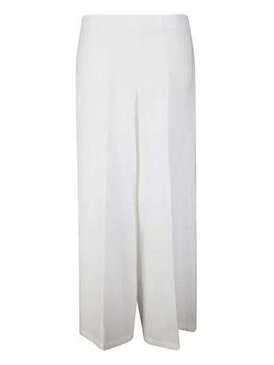 STEFANO MORTARI LINEN PALAZZO TROUSERS