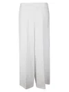 Stefano Mortari Palazzo Linen Pants In White