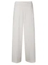Stefano Mortari Pantalone Cady Con Elastico Vita In White