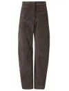 Stefano Mortari Pantalone Cotone Fustagno Cucitura E Taschini In Brown Choccolate