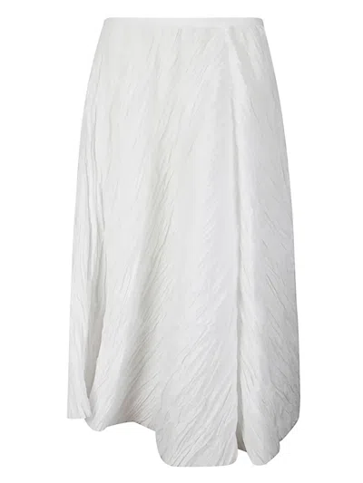 Stefano Mortari Pleated Skirt In White