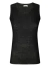 Stefano Mortari Ribbed Top In Black
