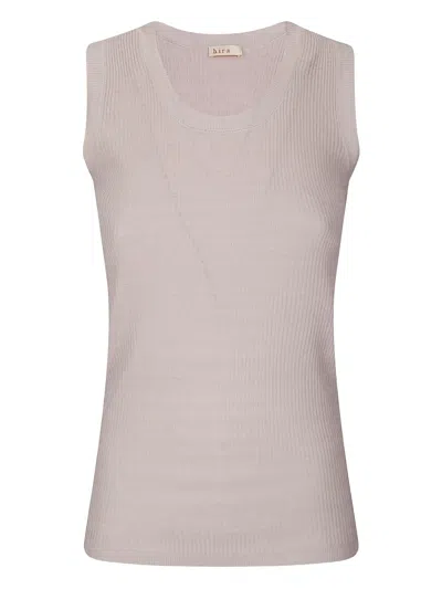 Stefano Mortari Ribbed Top In Pink