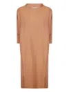Stefano Mortari Short-sleeve Midi Dress In Brown