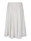 Stefano Mortari Flowing Half-circle Skirt In White