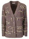 Stefano Mortari Cardigan Lana Lavorato