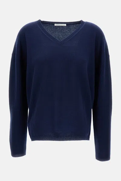 Stefano Mortari V Neck Pullover In Blue