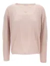 Stefano Mortari V-neck Sweater In Pink