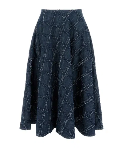 STEFANO MORTARI WIDE DENIM SKIRT
