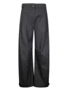 Stefano Mortari High-waisted Trousers With Double Button Fastening In Black