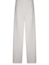 Stefano Mortari Pantalone Cady Con Elastico Vita In White