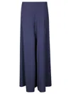Stefano Mortari Wide-leg Trousers With Side Zip Closure In Blue