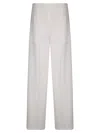 Stefano Mortari Pantalone Cady Con Elastico Vita In White