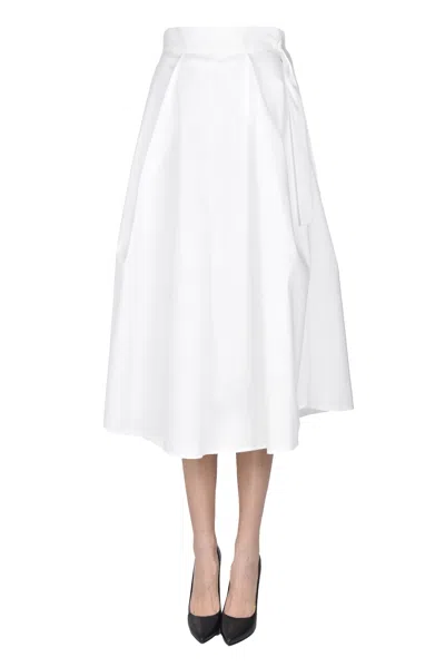 Stefano Mortari Wide Skirt In White