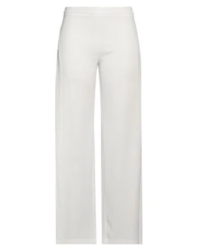 STEFANO MORTARI STEFANO MORTARI WOMAN PANTS WHITE SIZE 8 POLYESTER, ELASTANE