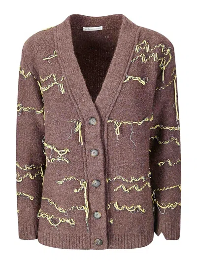 STEFANO MORTARI WORKED WOOL CARDIGAN