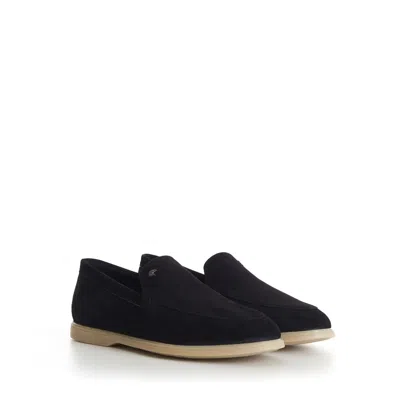 Pre-owned Stefano Ricci 1100$ Black Suede Slip-on Loafers Shoes - Eagle Head