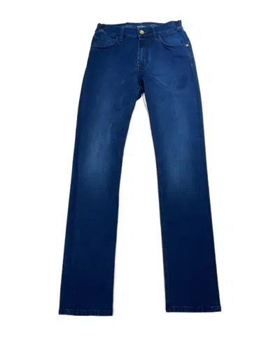 Stefano Ricci Belt-loop Jeans In Blue