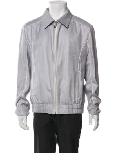Pre-owned Stefano Ricci Bomber Jacket In Gray