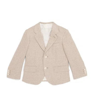 Stefano Ricci Kids' Cashmere Blazer In White