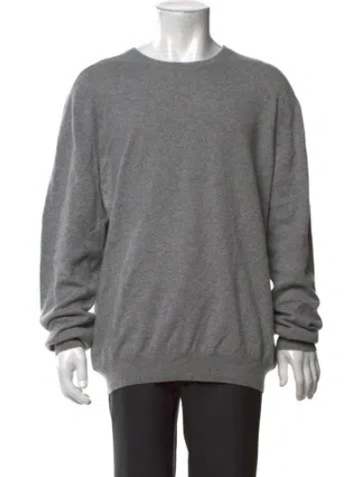 Pre-owned Stefano Ricci Cashmere Crew Neck Pullover In Grey