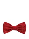 Stefano Ricci Checked-jacquard Bow Tie In Red