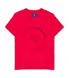 Stefano Ricci Cotton Embroidered Logo T-shirt In Red