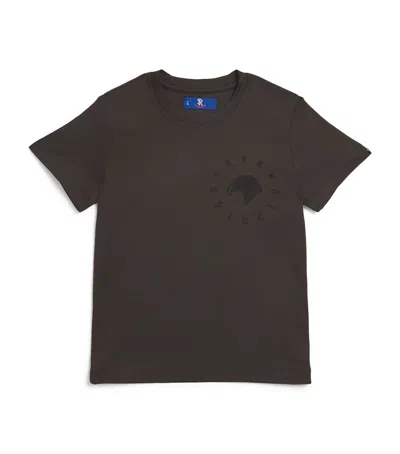 Stefano Ricci Kids' Cotton Logo T-shirt In Green