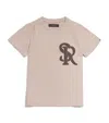 Stefano Ricci Cotton Logo T-shirt In Brown