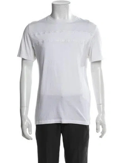 Pre-owned Stefano Ricci Crew Neck Short Sleeve T-shirt In White