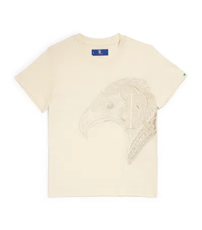 Stefano Ricci Kids' Eagle Logo T-shirt In White