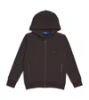 Stefano Ricci Embroidered Zip-up Hoodie In Brown