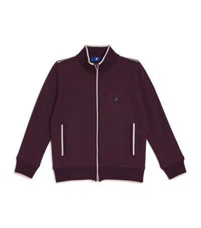 Stefano Ricci Kids' Embroidered Zip-up Jacket In Red