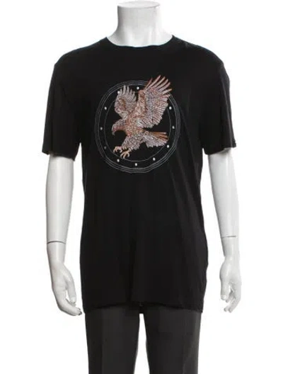 Pre-owned Stefano Ricci Graphic Print Crew Neck T-shirt In Black