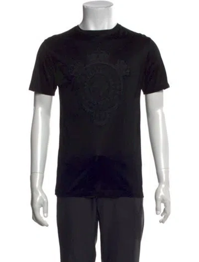 Pre-owned Stefano Ricci Graphic Print Crew Neck T-shirt In Black
