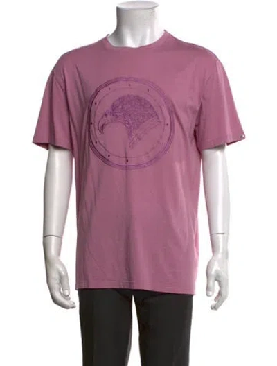 Pre-owned Stefano Ricci Graphic Print Crew Neck T-shirt In Purple