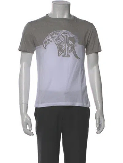 Pre-owned Stefano Ricci Graphic Print Crew Neck T-shirt W/ Tags In Gray